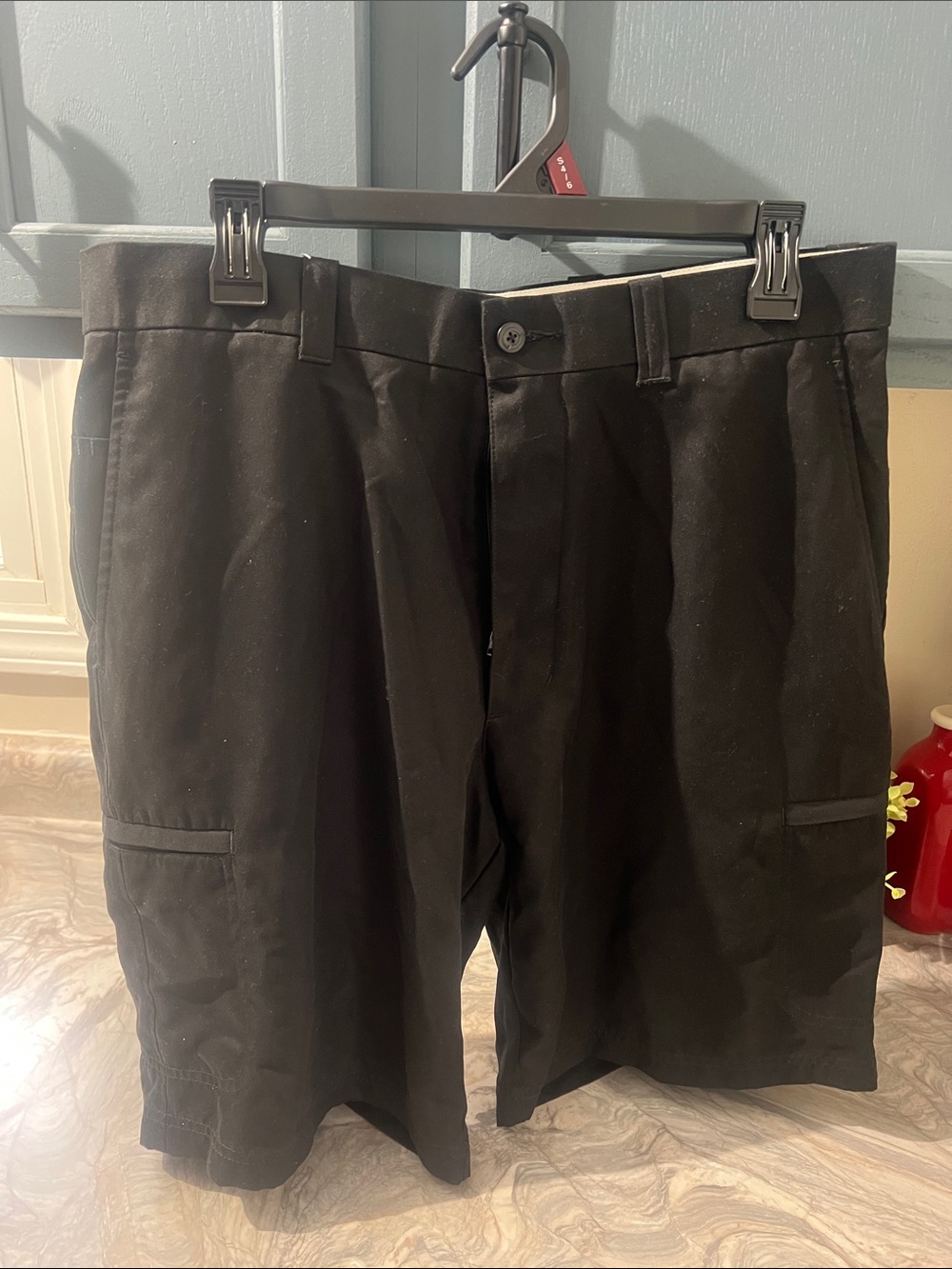 Top Flite Black Casual Cargo Shorts